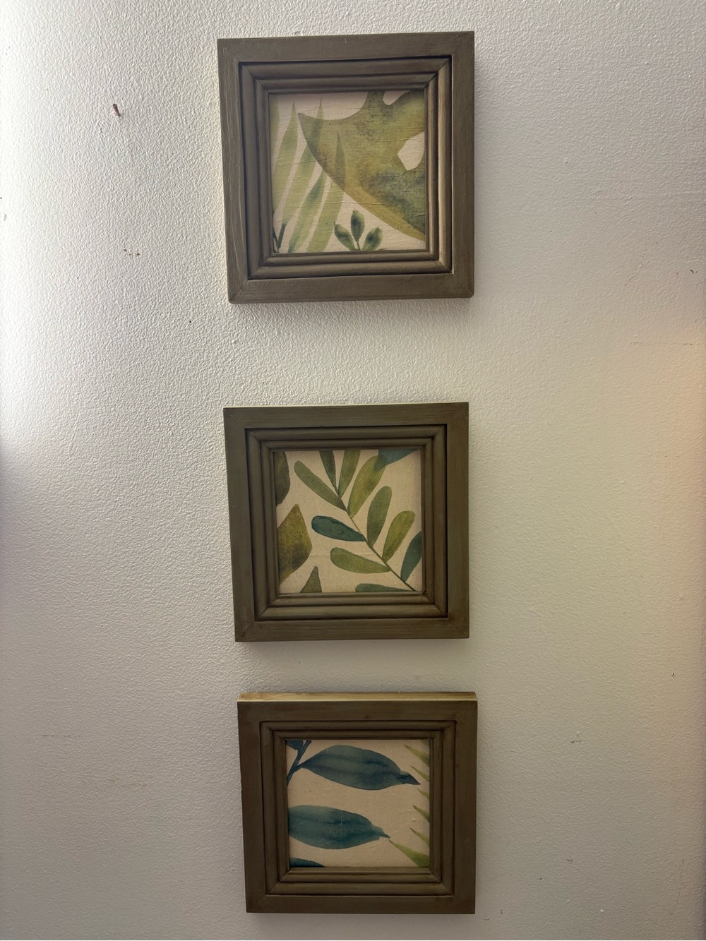 Set of Three Botanical Wall Art Frames